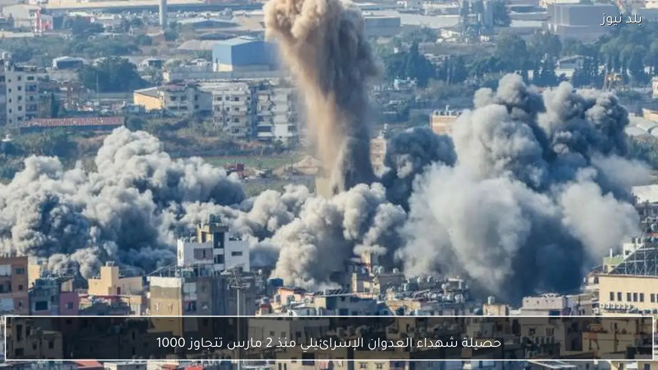 حصيلة شهداء العدوان الإسرائيلي منذ 2 مارس تتجاوز 1000