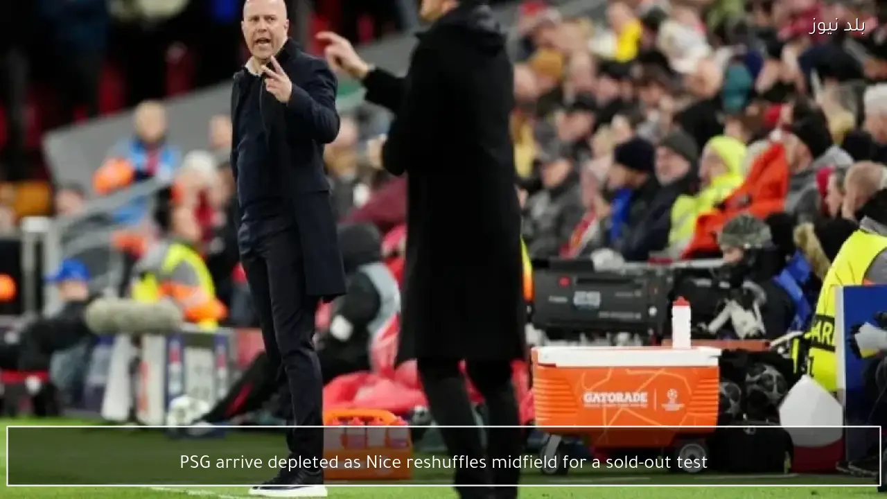 PSG arrive depleted as Nice reshuffles midfield for a sold-out test