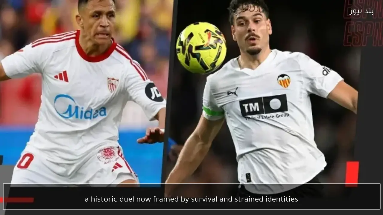 a historic duel now framed by survival and strained identities