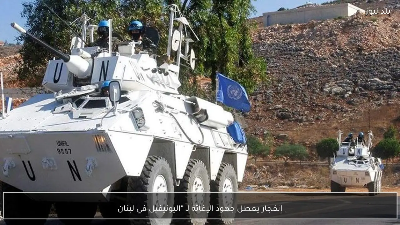إنفجار يعطل جهود الإغاثة لـ “اليونيفيل في لبنان