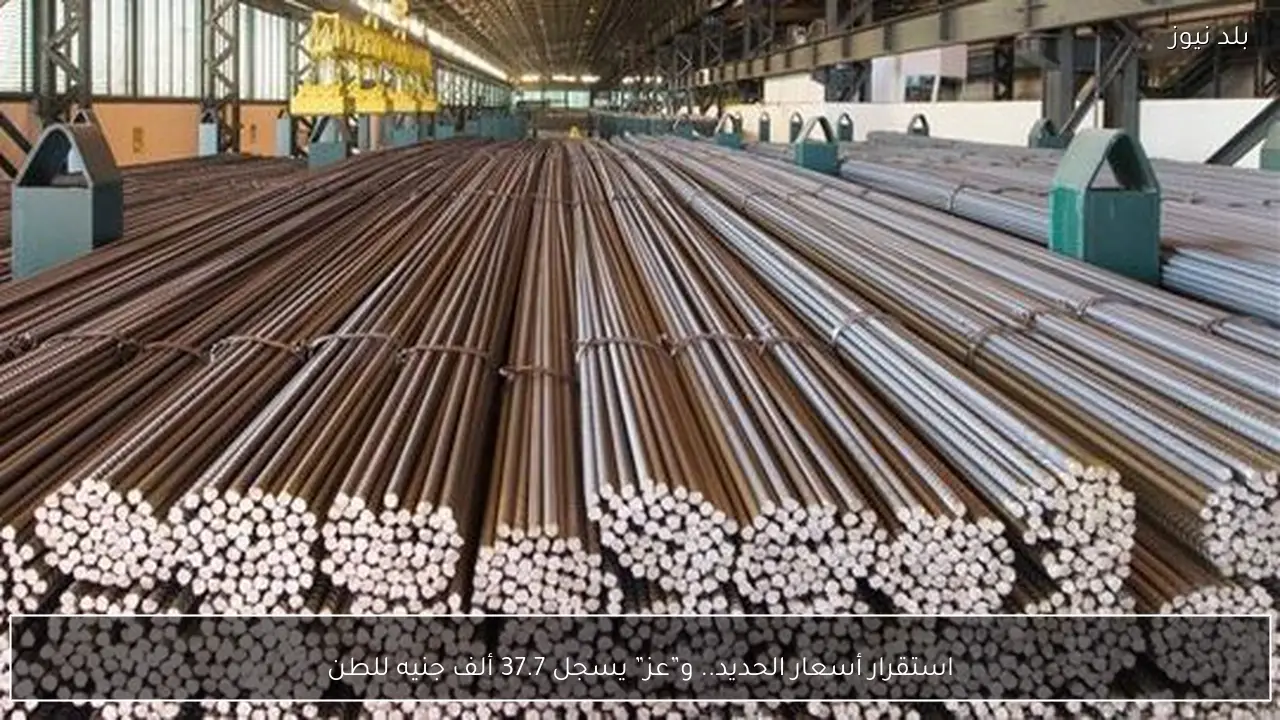 استقرار أسعار الحديد.. و”عز” يسجل 37.7 ألف جنيه للطن