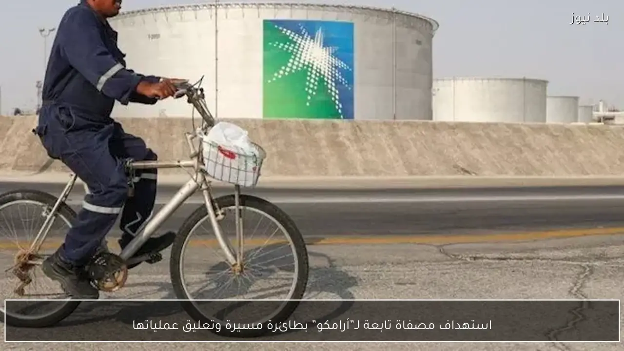 استهداف مصفاة تابعة لـ”أرامكو” بطائرة مسيرة وتعليق عملياتها