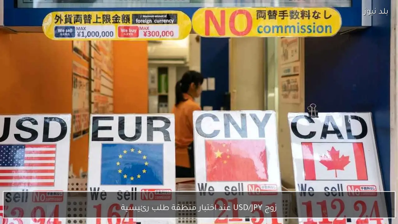 زوج USD/JPY عند اختبار منطقة طلب رئيسية