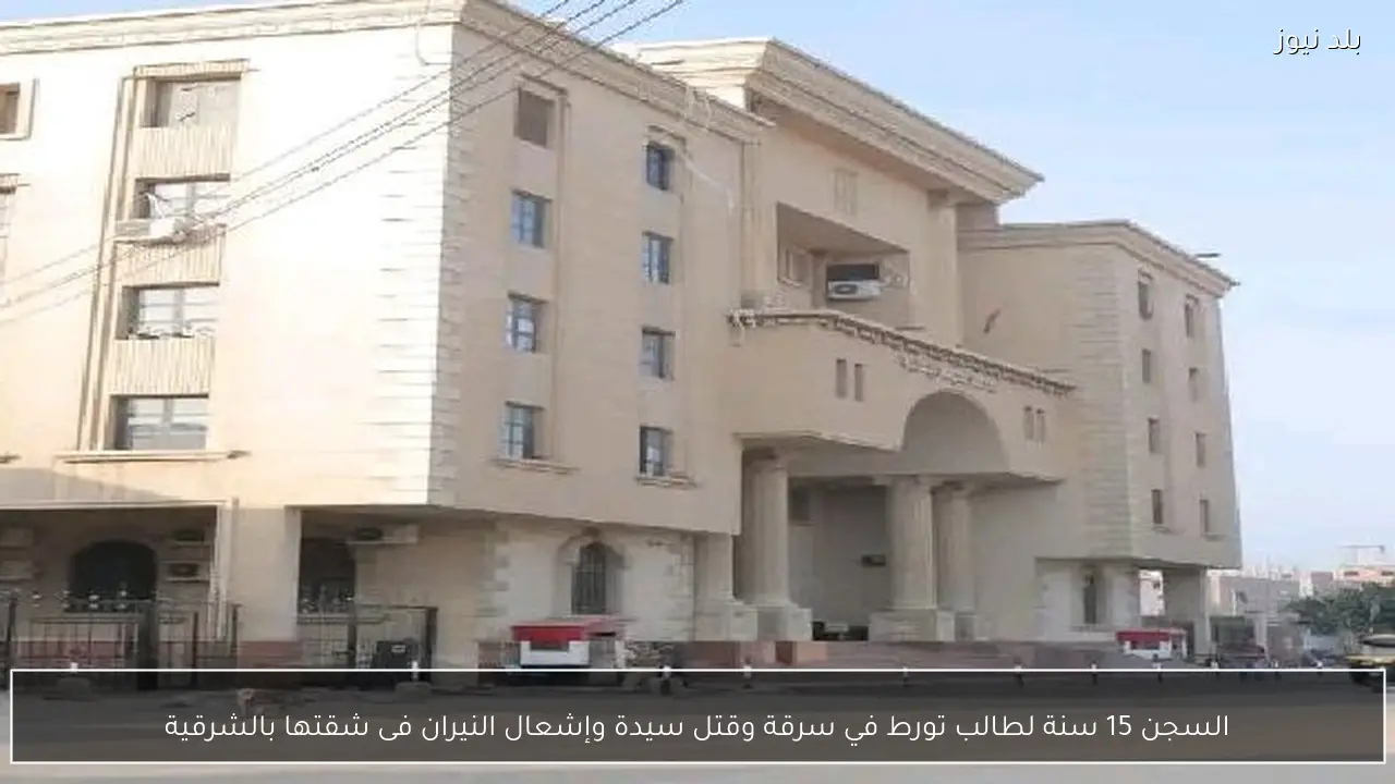 السجن 15 سنة لطالب تورط في سرقة وقتل سيدة وإشعال النيران فى شقتها بالشرقية