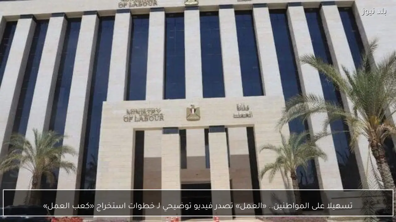 تسهيلا على المواطنين.. «العمل» تصدر فيديو توضيحي لـ خطوات استخراج «كعب العمل»