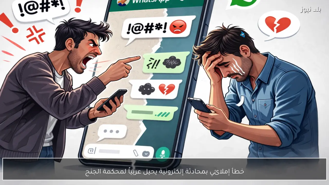 خطأ إملائي بمحادثة إلكترونية يحيل عربياً لمحكمة الجنح