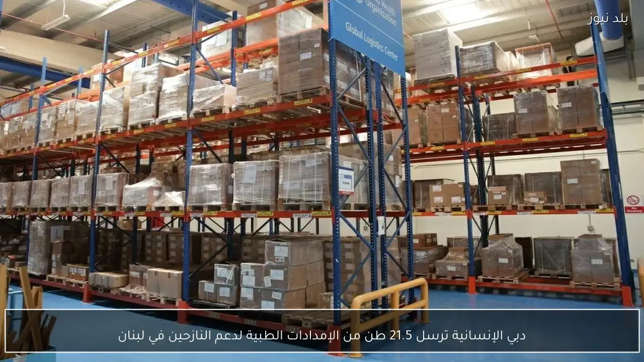 دبي الإنسانية ترسل 21.5 طن من الإمدادات الطبية لدعم النازحين في لبنان