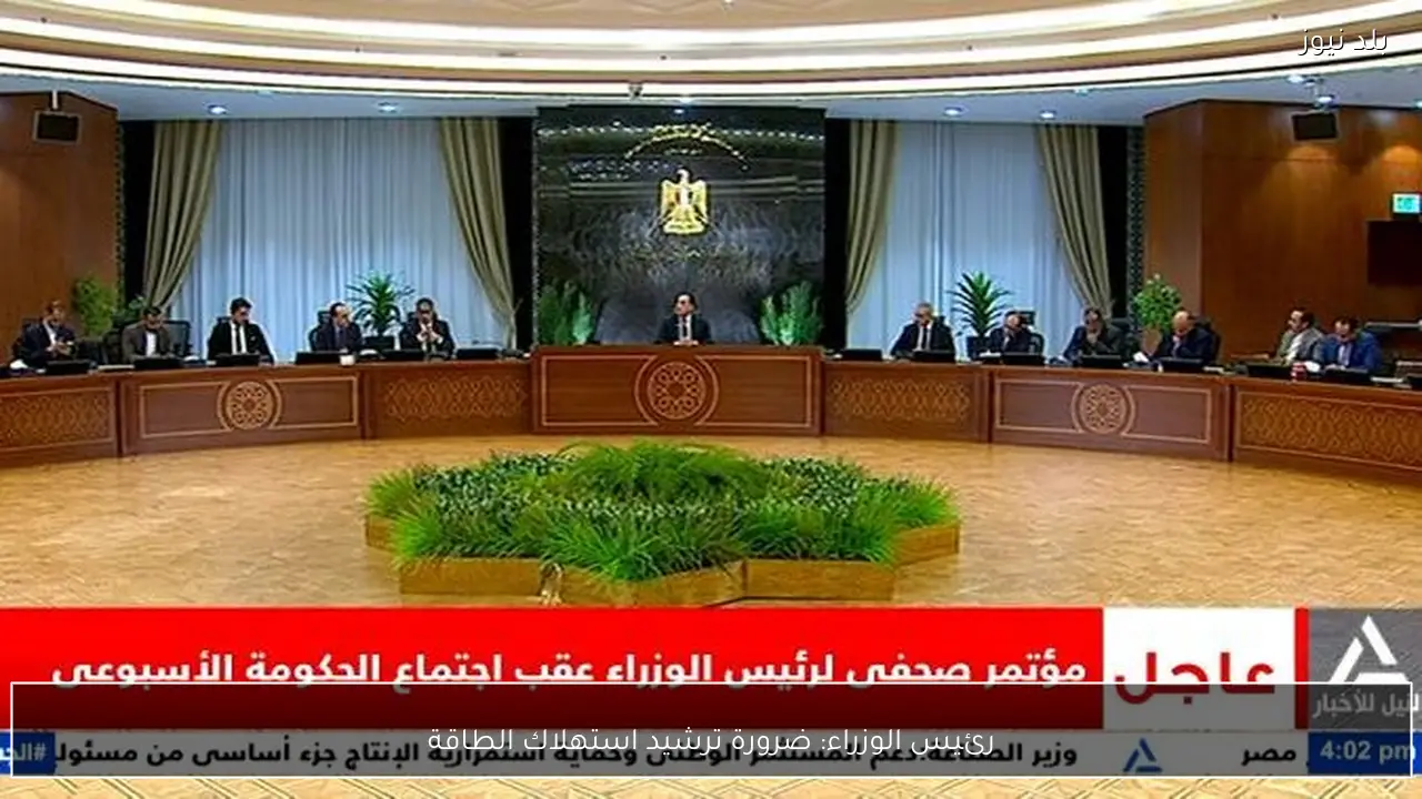 رئيس الوزراء: ضرورة ترشيد استهلاك الطاقة