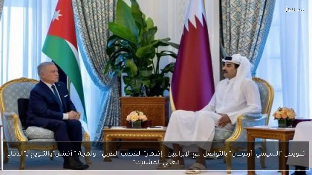 تفويض “السيسي- آردوغان” بالتواصل مع الإيرانيين ..إظهار” الغضب العربي”  ولهجة ” أخشن”والتلويح بـ”الدفاع العربي المشترك”