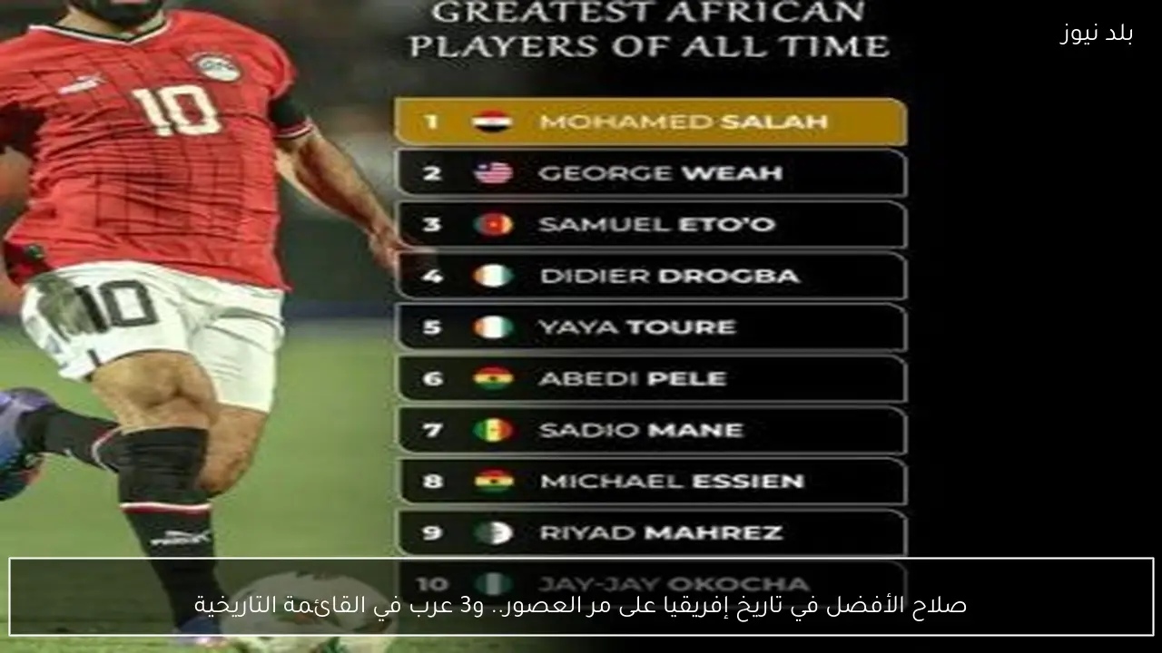 صلاح الأفضل في تاريخ إفريقيا على مر العصور.. و3 عرب في القائمة التاريخية