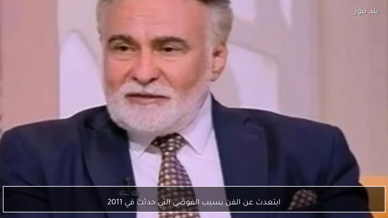 ابتعدت عن الفن بسبب الفوضى التي حدثت في 2011