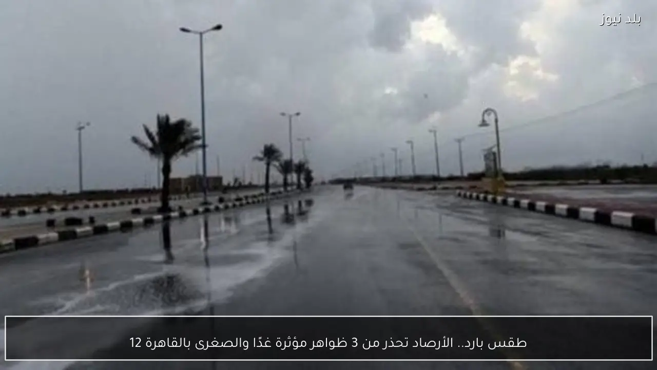 طقس بارد.. الأرصاد تحذر من 3 ظواهر مؤثرة غدًا والصغرى بالقاهرة 12