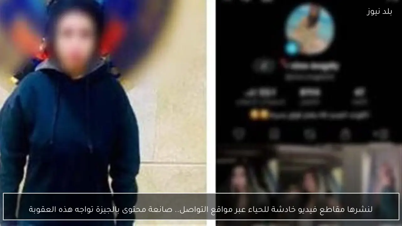 لنشرها مقاطع فيديو خادشة للحياء عبر مواقع التواصل.. صانعة محتوى بالجيزة تواجه هذه العقوبة