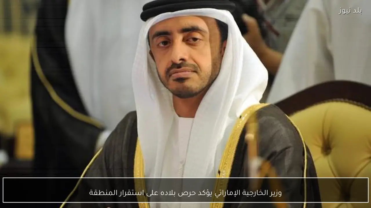 وزير الخارجية الإماراتي يؤكد حرص بلاده على استقرار المنطقة