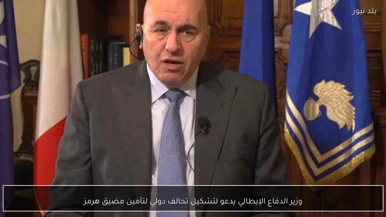 وزير الدفاع الإيطالي يدعو لتشكيل تحالف دولي لتأمين مضيق هرمز
