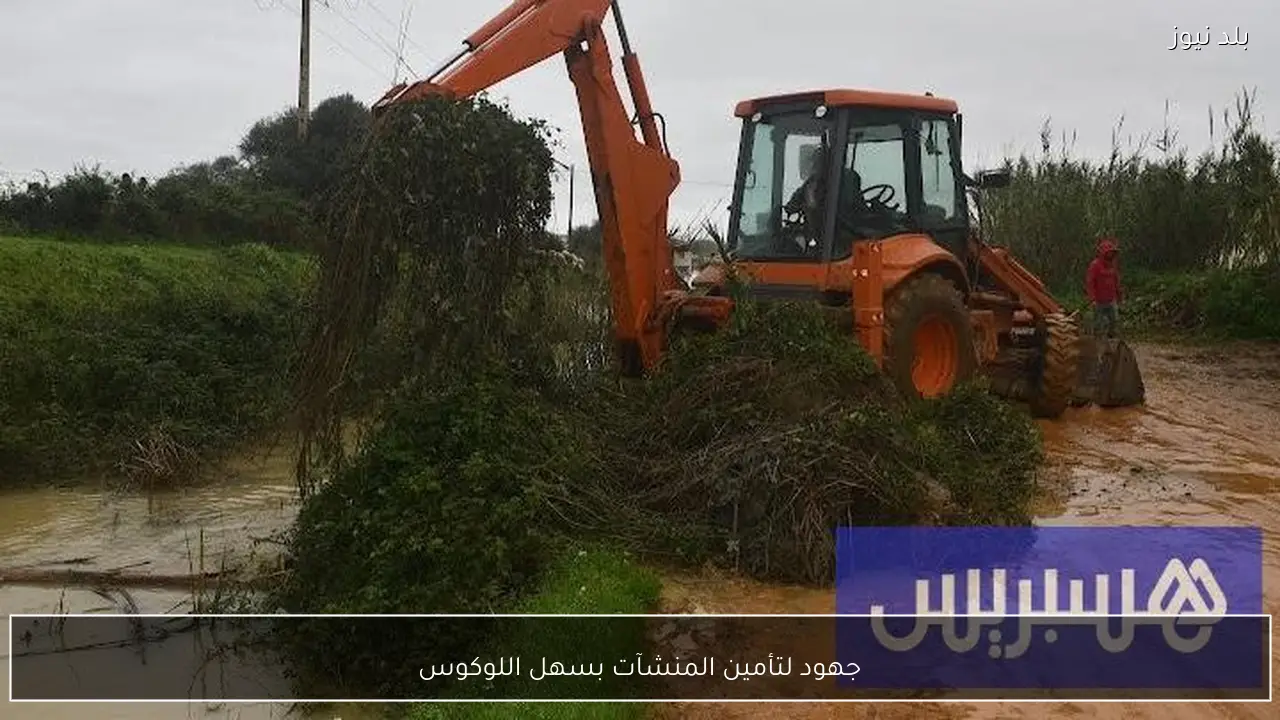 جهود لتأمين المنشآت بسهل اللوكوس