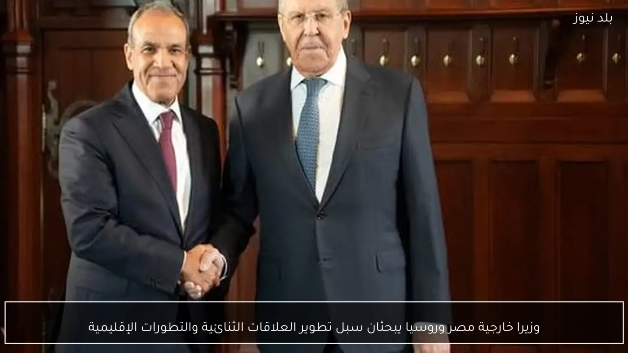 وزيرا خارجية مصر وروسيا يبحثان سبل تطوير العلاقات الثنائية والتطورات الإقليمية