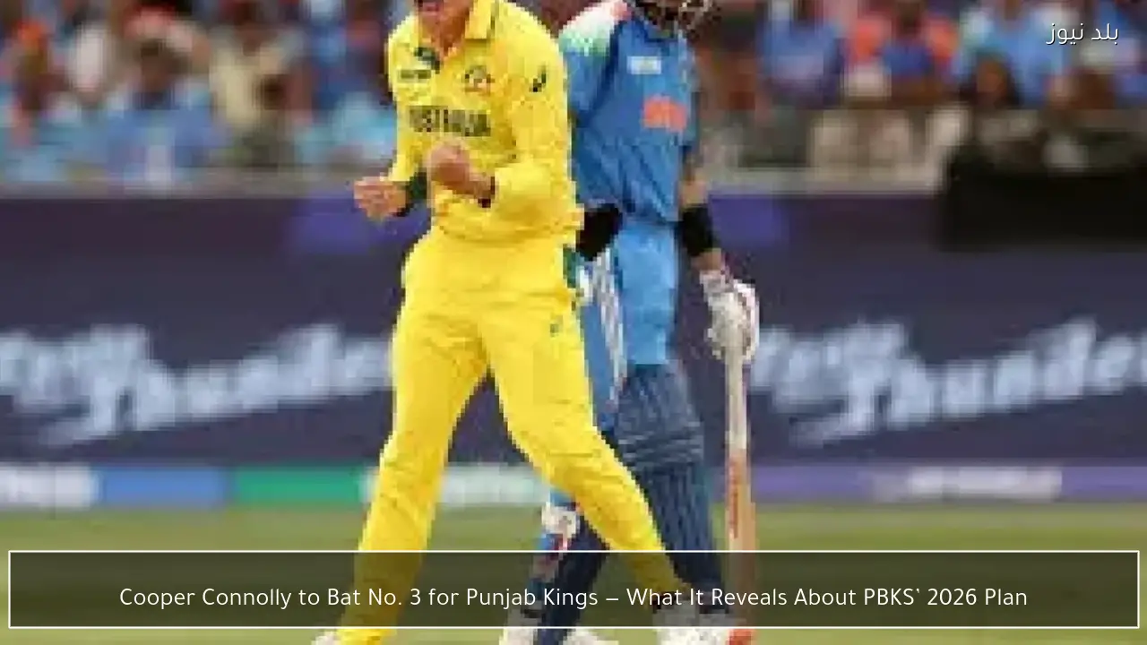 Cooper Connolly to Bat No. 3 for Punjab Kings — What It Reveals About PBKS’ 2026 Plan