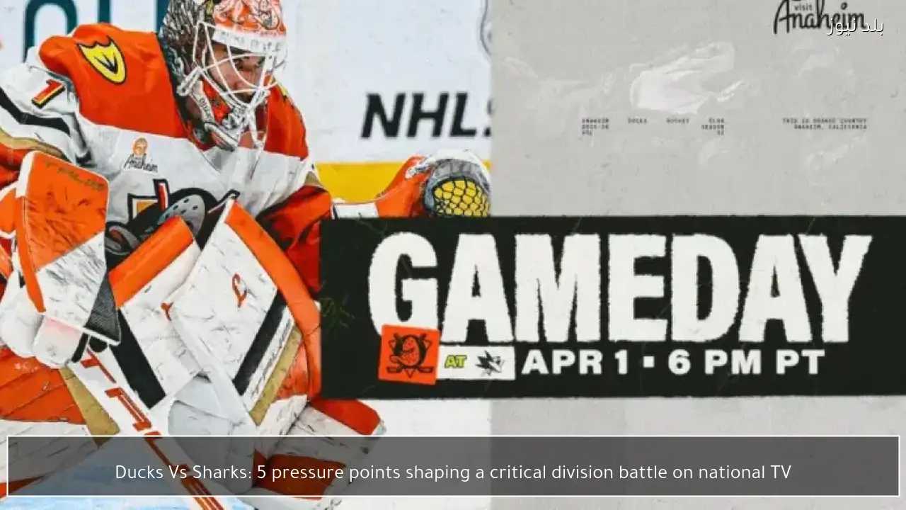 Ducks Vs Sharks: 5 pressure points shaping a critical division battle on national TV